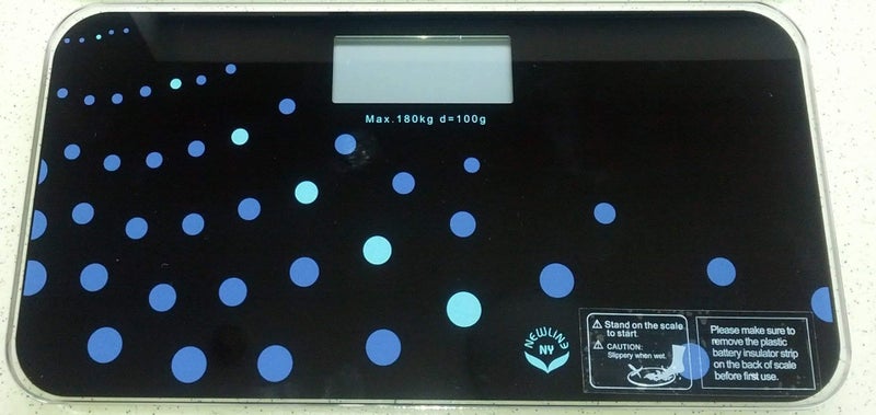 NewlineNY 700 Series Mini Travel Digital Bathroom Scales no Sleeve Trendy Wave